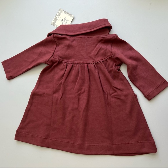 NWT Kate Quinn sangria long sleeve lounge dress size 6-12 months - Picture 9 of 9